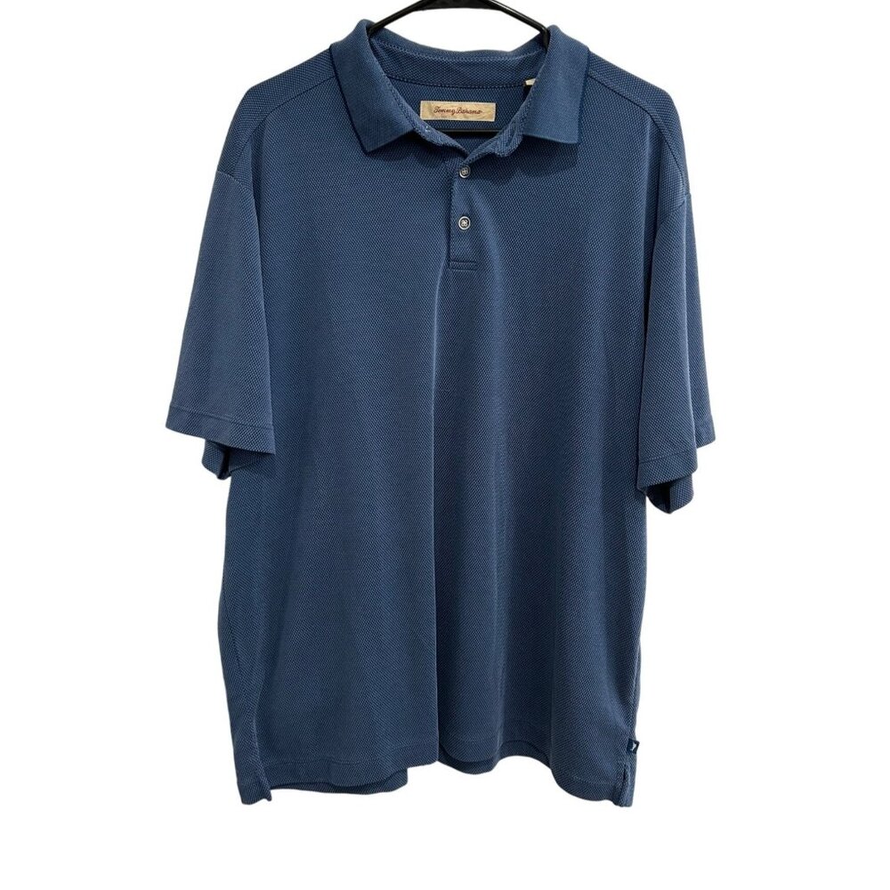 Tommy Bahama Mens Blue Polo Shirt Sz XL